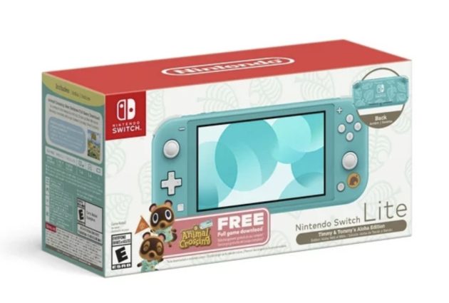 Nintendo Switch™ Lite (Timmy & Tommy’s Aloha Edition) Animal Crossing™: New Horizons Bundle